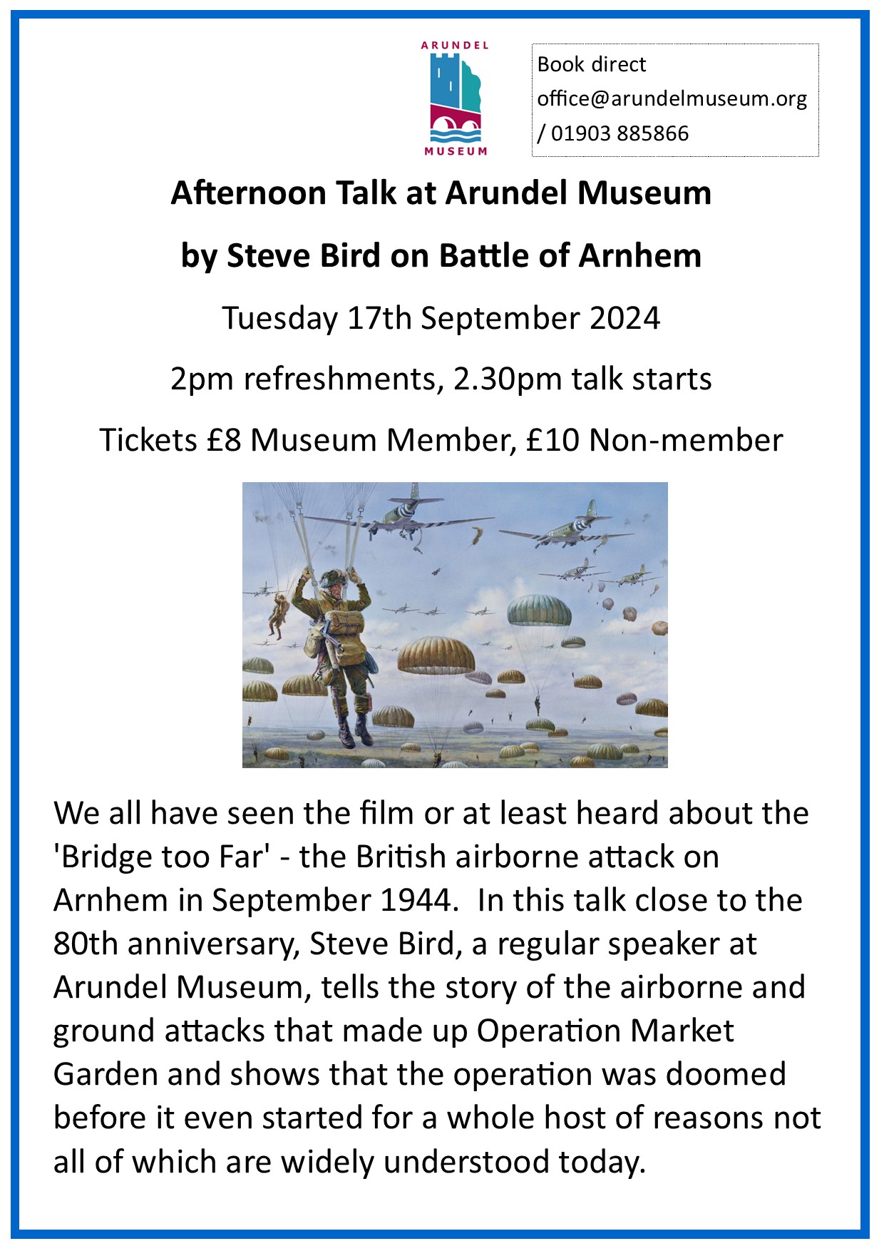 Steve Bird: The Battle of Arnhem - Arundel Museum